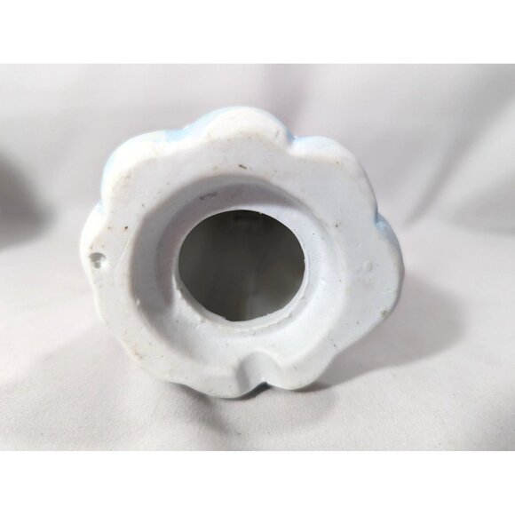 Vintage Ceramic Angel Figurine Playing Drums Music Chalkware Hand-Painted 4-inch - Picture 5 of 5